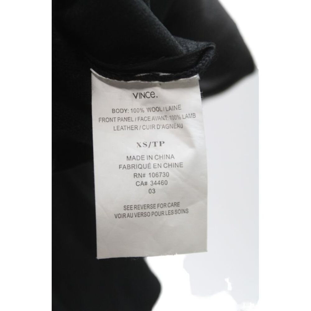 Vince Womens Shift Dress Black Wool Long Sleeve Size XS - Picture 5 of 6